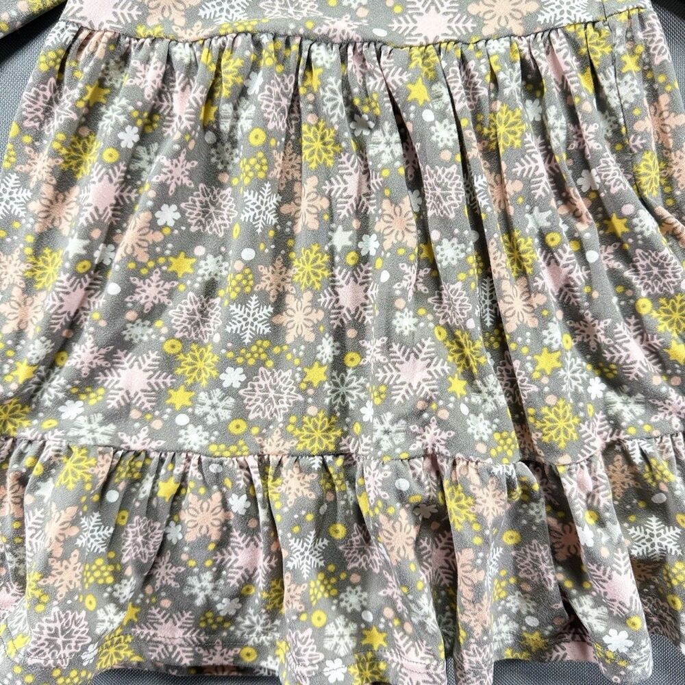 Just Lizzy Toddler Snowflake Longsleeve Dress Size 2T - Picture 2 of 5